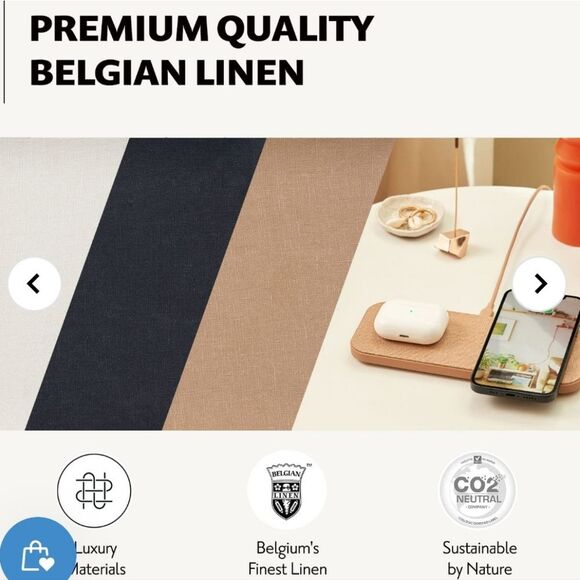 Courant - Catch:2 Essentials Wireless Charging Pad - Camel